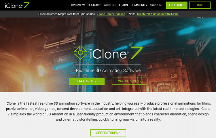 best character animation software-iclone