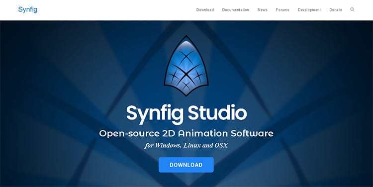 Animationssoftware für PC-Synfig Studio