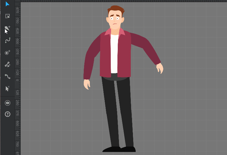 rig your character motion graphics