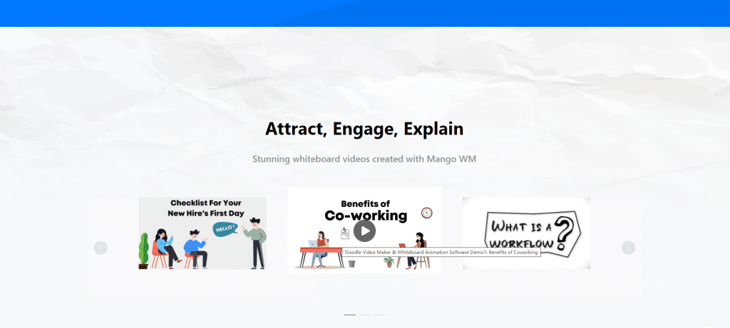 Infografikas filmu veidotājs — Mango Animate Whiteboard Animation Maker