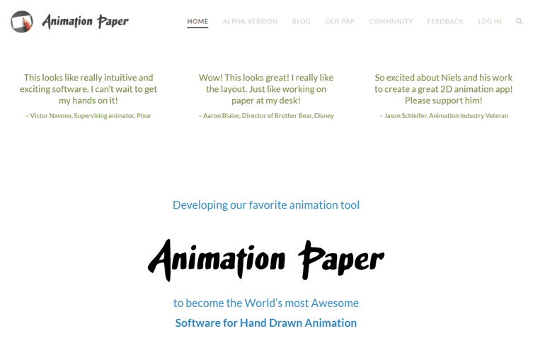 Animation Paper: Hand-drawn Animation Software