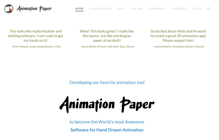 Animation Paper: Handritad Animation Software