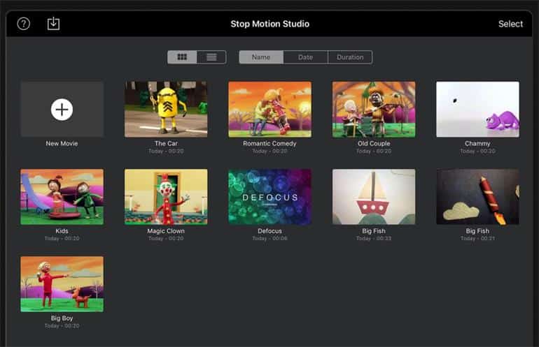Stop Motion Studio : une application de film d'action en stop