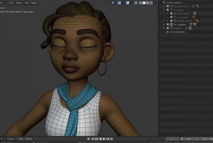 logiciel d'animation de rigging de personnages TOP3 Blender