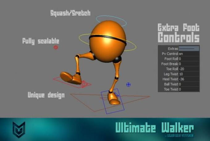 top8 Ultimate Rigs -takattu hahmo Blenderille