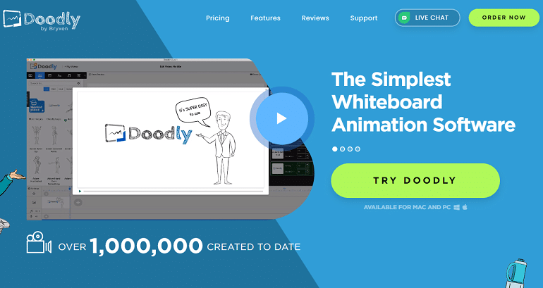 Bästa Whiteboard Animation Software - Doodly