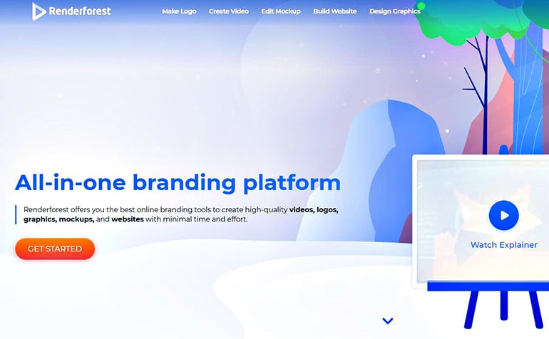 Renderforest: all-in-one branding platform