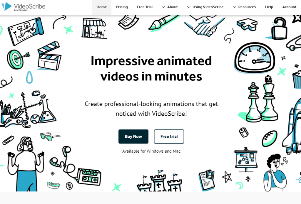 whiteboard animation online- videoscribe