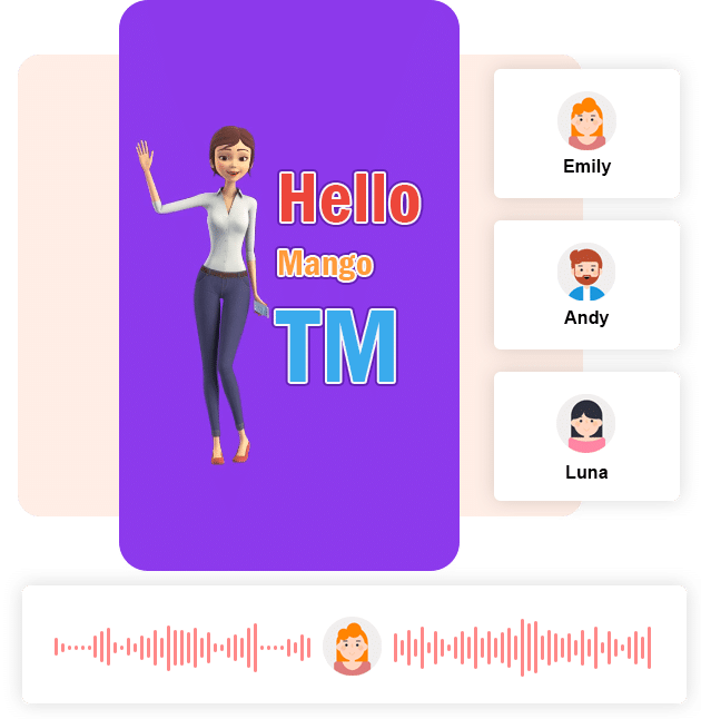 Az online Mango Animate animált szöveggenerátor Text to Speech szolgáltatásokkal érkezik