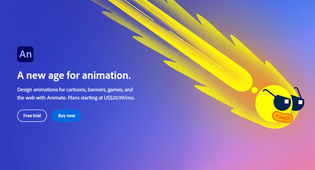 Nejlepší software pro animaci tabule - Adobe Animate CC