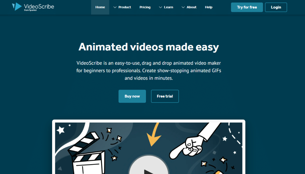 Melhor ferramenta de animação de quadro branco - VideoScribe