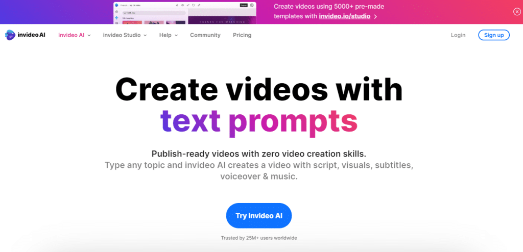 पाठ से मुक्त एआई वीडियो जनरेटर