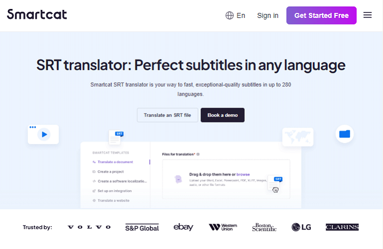 KI-Untertitelübersetzer Smartcat