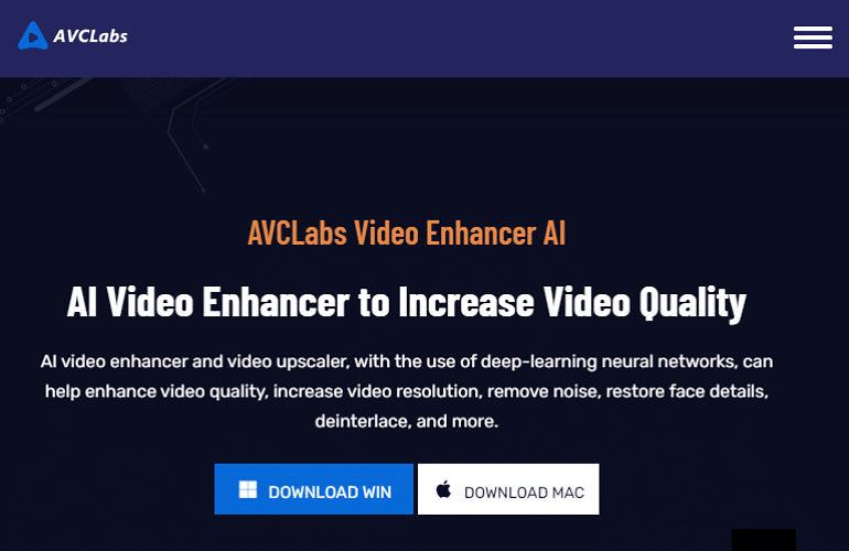 ai videoversterker AVCLabs