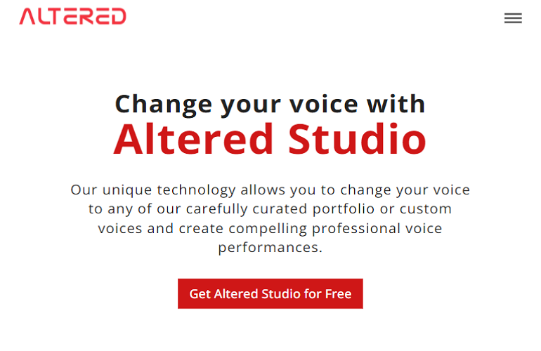 ai voice over generator free Altered