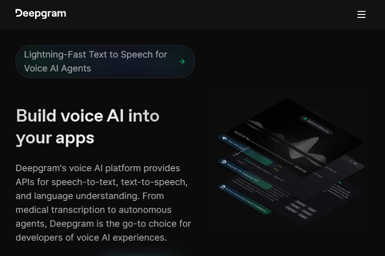 AI Voice Over Generator ฟรี Deepgram