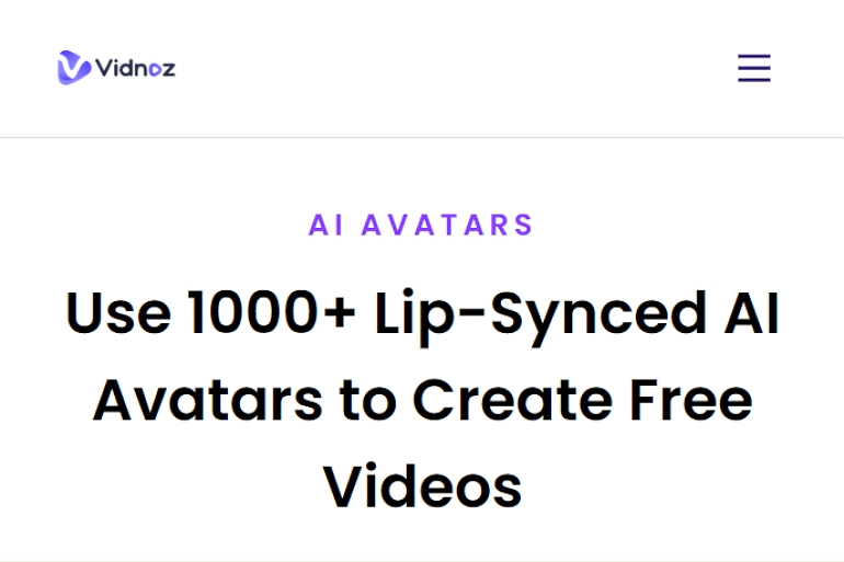 文字轉語音頭像創建者 Vidnoz