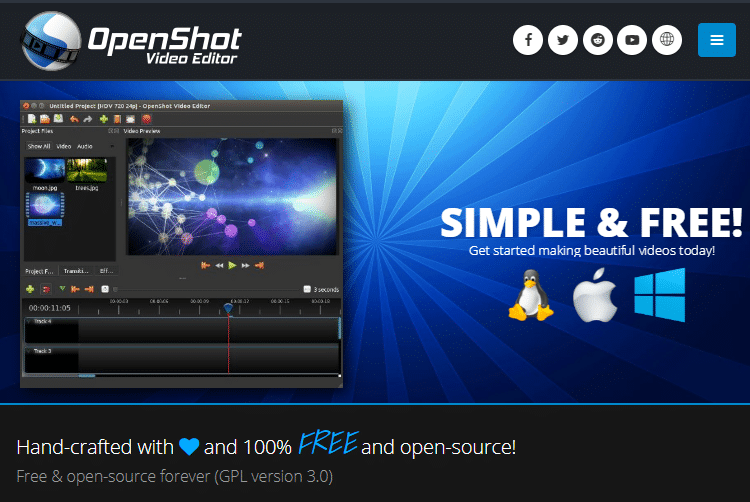 ซอฟต์แวร์ตัดต่อวิดีโอฟรีที่ดีที่สุด OpenShot