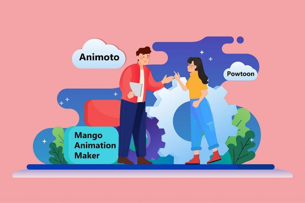 Animoto alternativna programska oprema Animoto proti Powtoon proti Mango Animation Maker