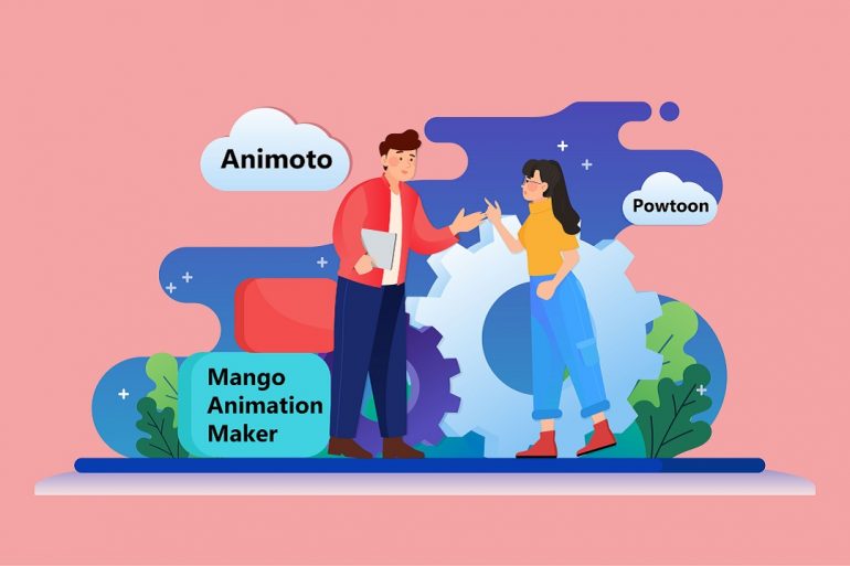 برنامج Animoto البديل: Animoto vs Powtoon vs Mango Animation Maker