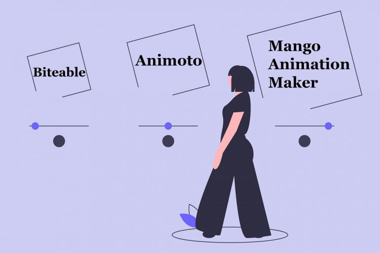 التعليقات المطلعة البديلة من Biteable: Biteable مقابل Animoto و Mango Animation Maker