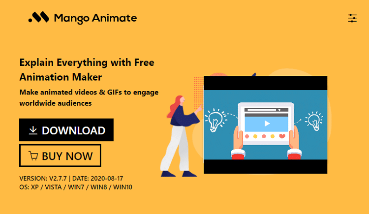 Den bästa animerade förklararen Video Maker Mango Animation Maker