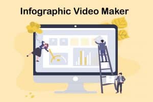 Apresente como um profissional com o criador de vídeo infográfico de última geração