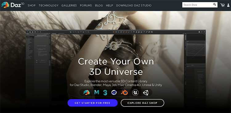 best 3D animation software-daz 3D