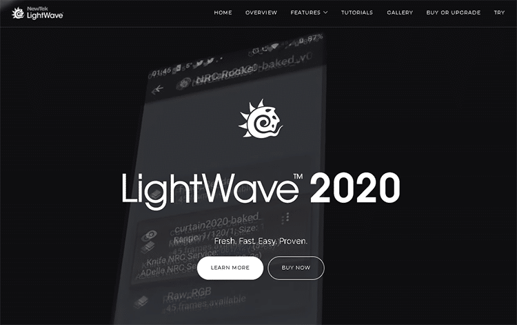 برنامج الرسوم المتحركة ثلاثي الأبعاد - lightwave