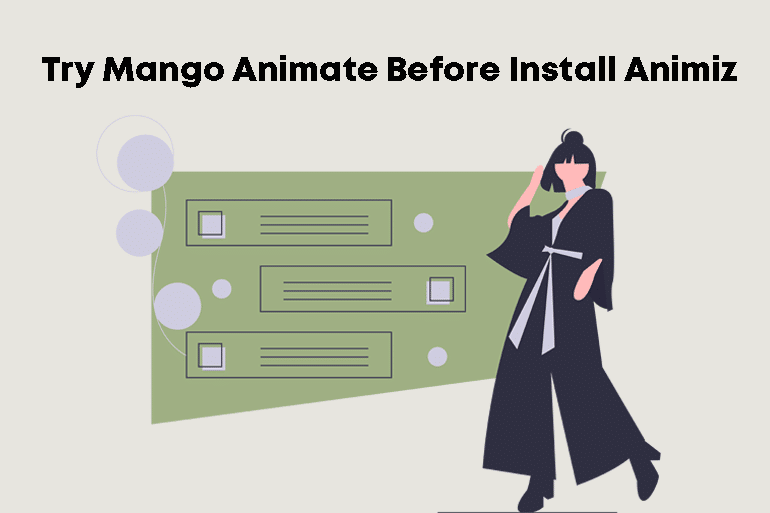 Preizkusite Mango Animate, preden namestite Animiz