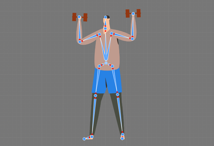 анимация скелета: добавить позу и движение