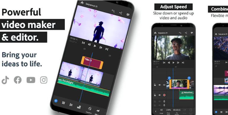 แอพ Text Video Maker ยอดนิยม - Adobe Premiere Rush