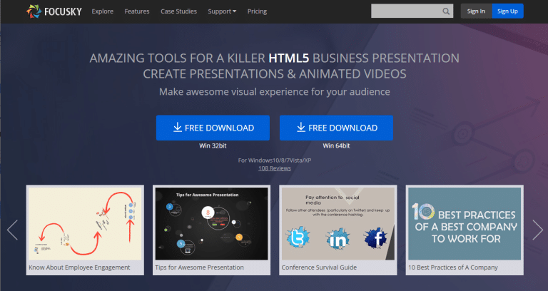 best animated presentation software free