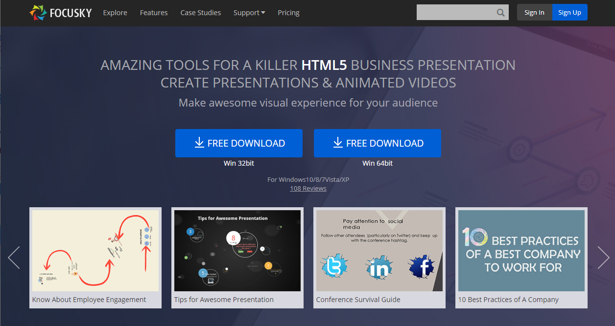 free software for animated presentations