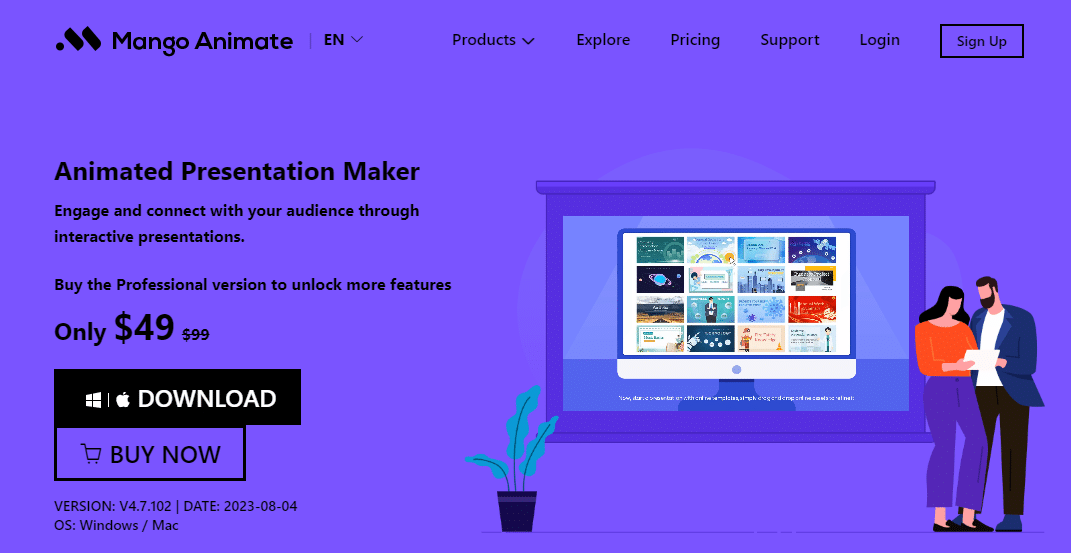 tools to create animated presentation