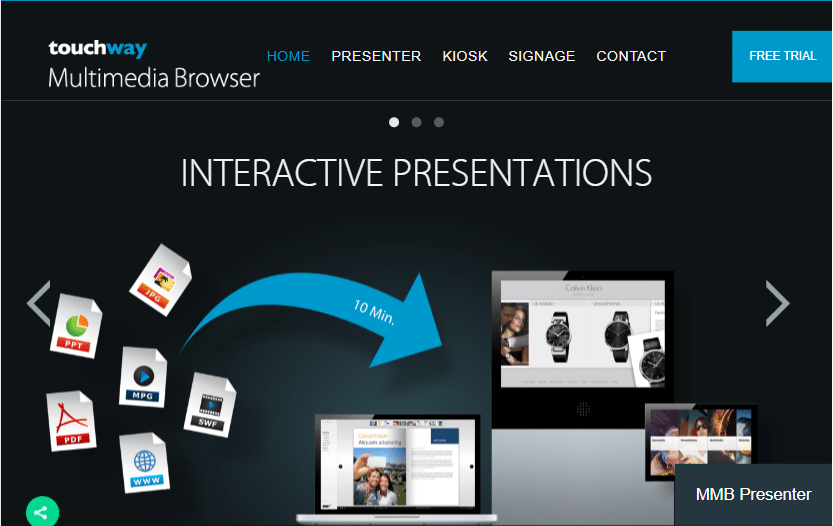 Presentación multimedia interactiva