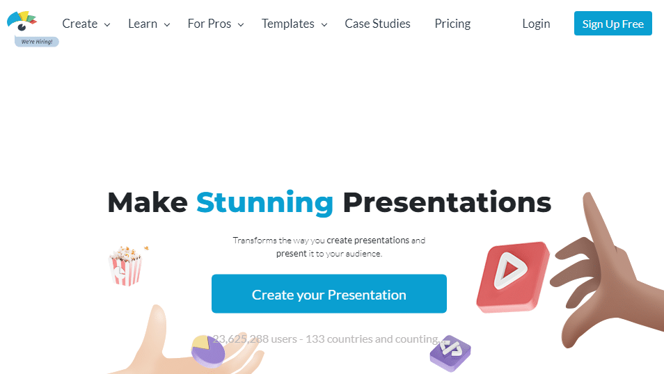 animated presentation maker Visme