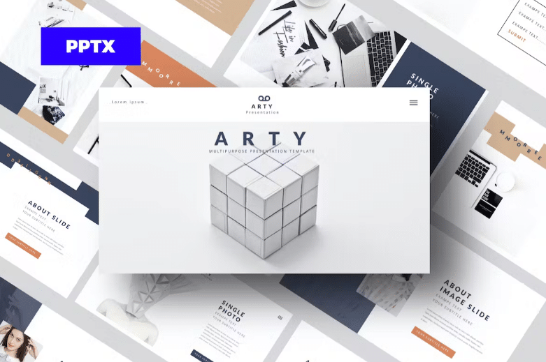 Arty Interactive PPT Templates
