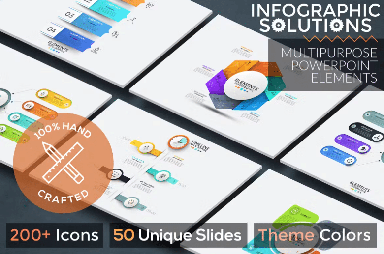 Data Interactive PPT Templates Infographic Elements עבור PowerPoint