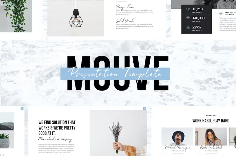 MOUVE Elegante interactieve PowerPoint-sjabloon voor Keynote