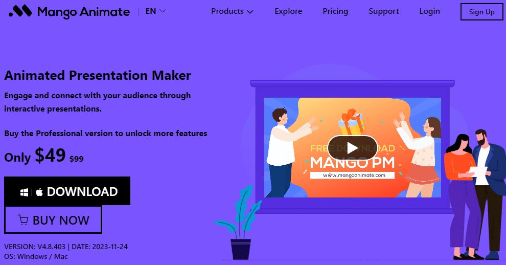 Mango PM 画像スライドショー メーカー