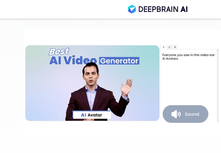 人工智慧視訊生成器 Deepbrain