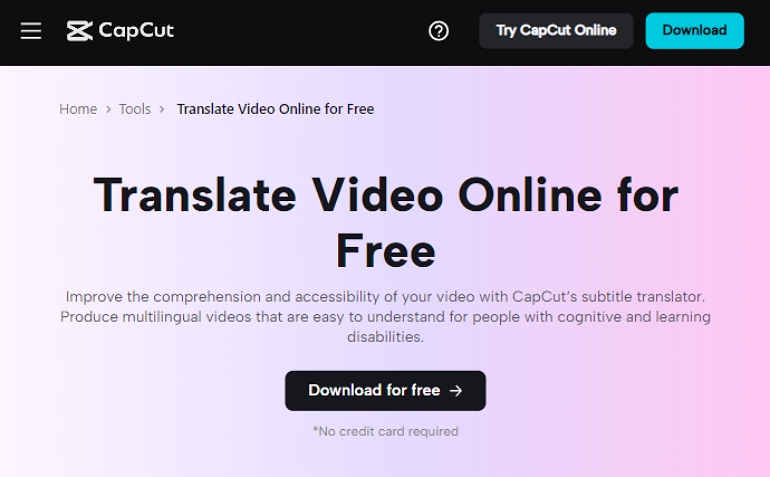 ai video translator CapCut