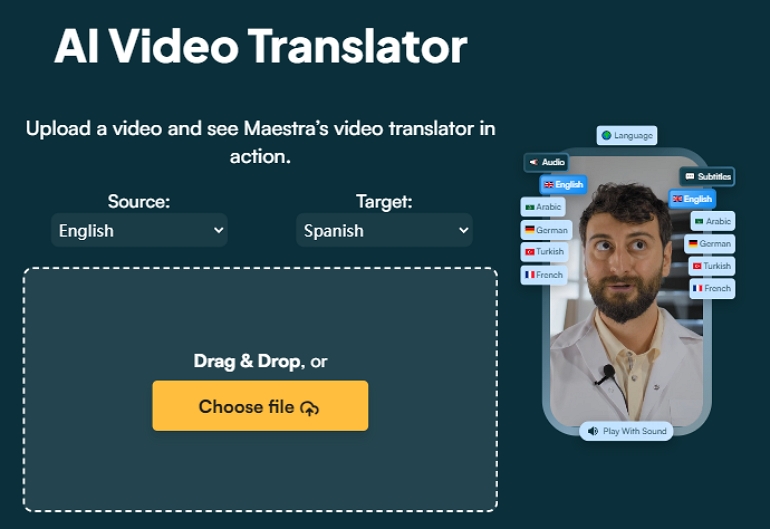 ai video translator Maestra