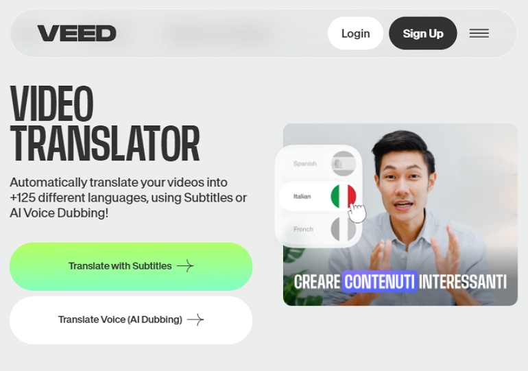 ai video translator Veed