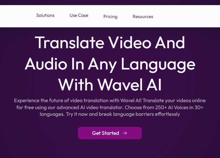 ai video translator Wavel AI