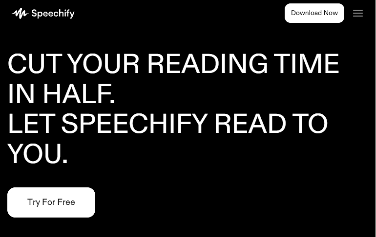 تحويل النص إلى صوت بالذكاء الاصطناعي Speechify