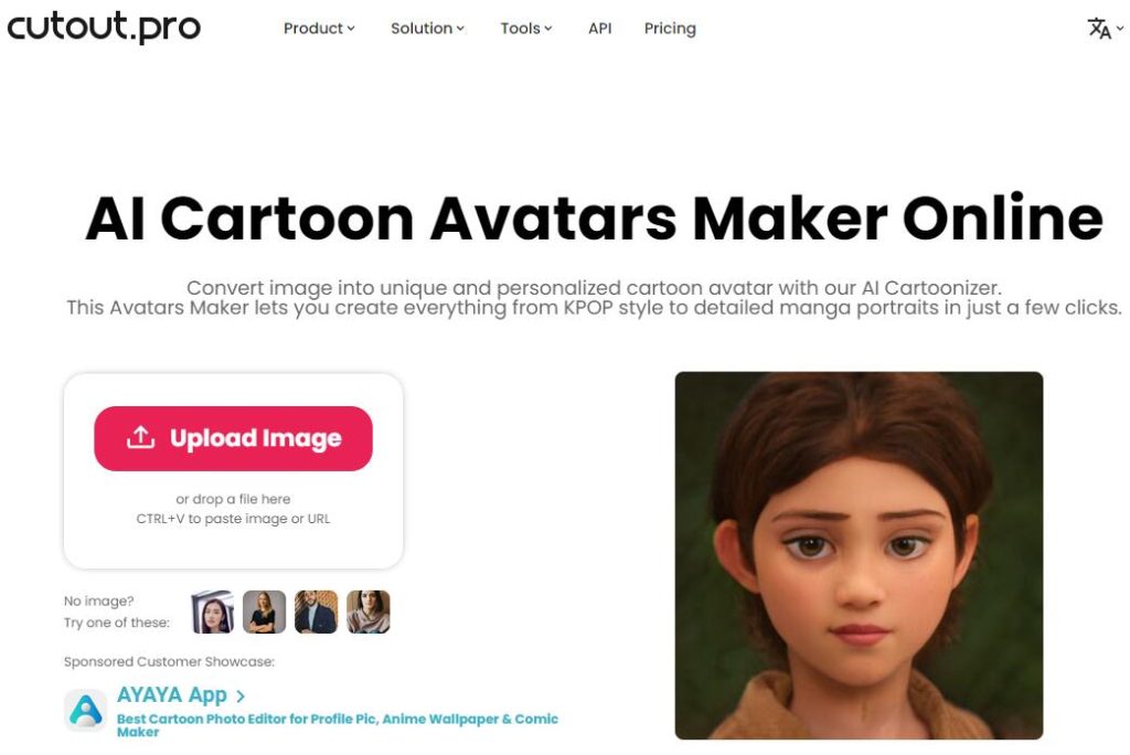 ai cartoon avatar maker from photo