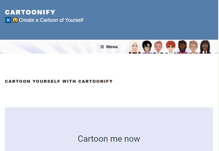 การ์ตูนอวาตาร์ Cartoonify