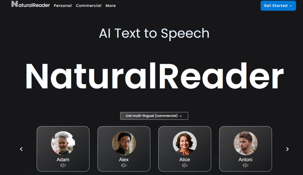 free online text to speech naturalreaders